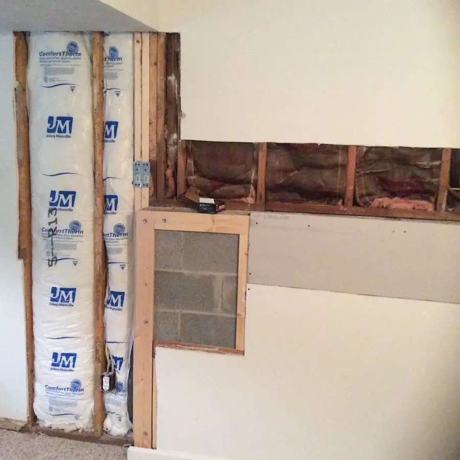 Wall insulation replacement during Contents Cleaning & Restoration in Delaware